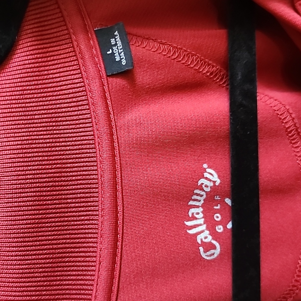 Callaway Red Performance Polo Shirt - Picture 2 of 3